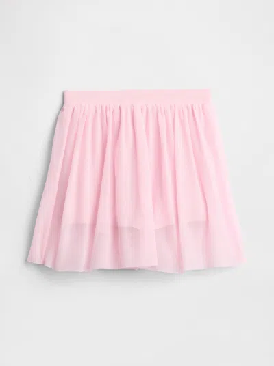 Gap Factory Babygap Pull-on Mesh Skort In Pink