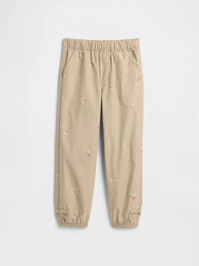 Gap Factory Babygap Pull-on Print Parachute Cargo Pants In Brown