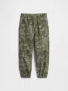 Gap Factory Babygap Pull-on Print Parachute Cargo Pants In Green