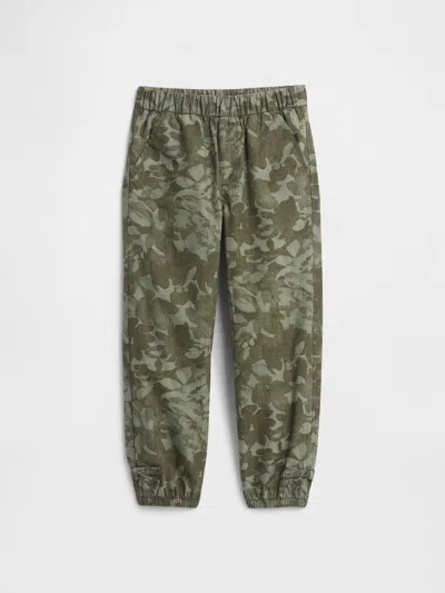 Gap Factory Babygap Pull-on Print Parachute Cargo Pants In Green