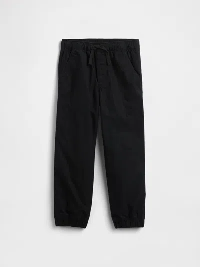 Gap Factory Babygap Pull-on Relaxed Poplin Joggers In Black