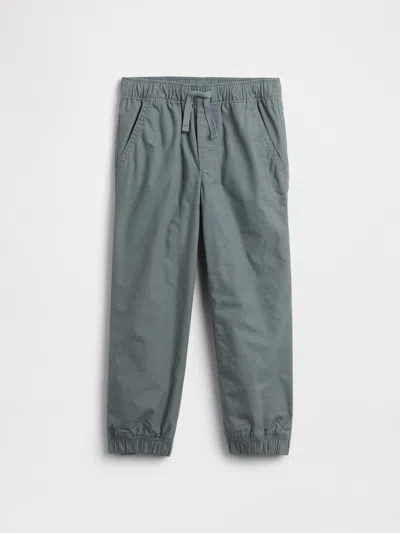 Gap Factory Babygap Pull-on Relaxed Poplin Joggers In Gray