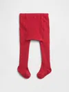 Gap Factory Babygap Pull-on Ribbed Tights In Red