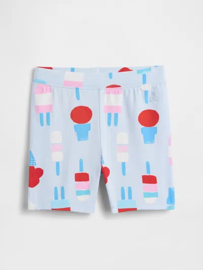 Gap Factory Babygap Pull-on Stretch Jersey Bike Shorts In Gray