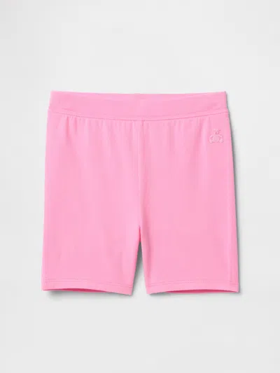 Gap Factory Babygap Pull-on Stretch Jersey Bike Shorts In Pink