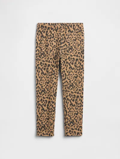 Gap Factory Babygap Pull-on Stretch Jersey Leggings In Animal Print