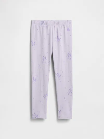 Gap Factory Babygap Pull-on Stretch Jersey Leggings In Purple