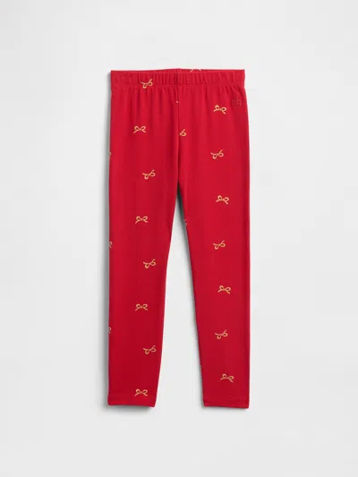 Gap Factory Babygap Pull-on Stretch Jersey Leggings In Red