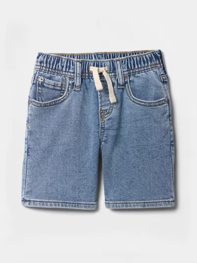 Gap Factory Babygap Pull-on Sweatpant Jean Shorts In Blue