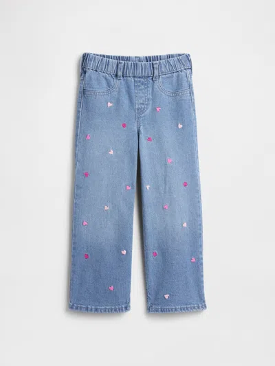 Gap Factory Babygap Pull-on Wide-leg Jeans In Blue