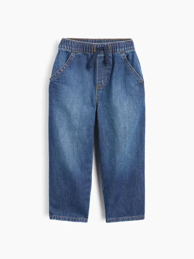 Gap Factory Babygap Pull-on Baggy Jeans In Dark Wash