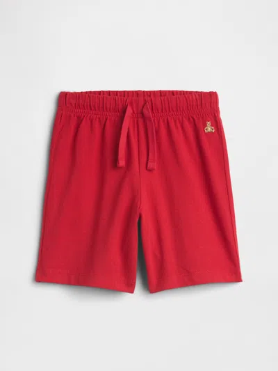Gap Factory Babygap Pull-on Brannan Bear Shorts In Red