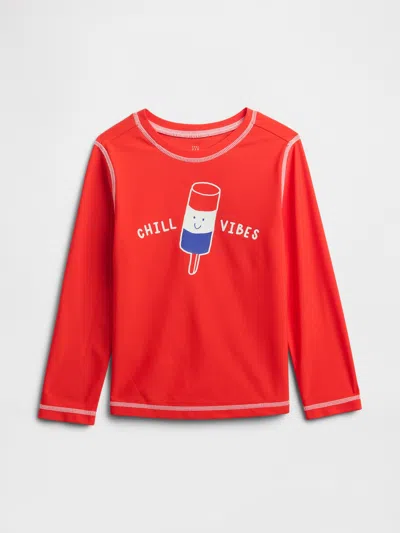 Gap Factory Babygap Rash Guard In Red