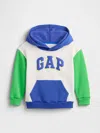 Gap Factory Babygap Relaxed Logo Colorblock Hoodie In Blue