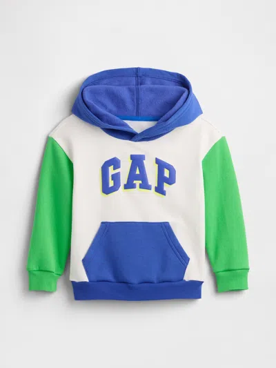 Gap Factory Babygap Relaxed Logo Colorblock Hoodie In Blue