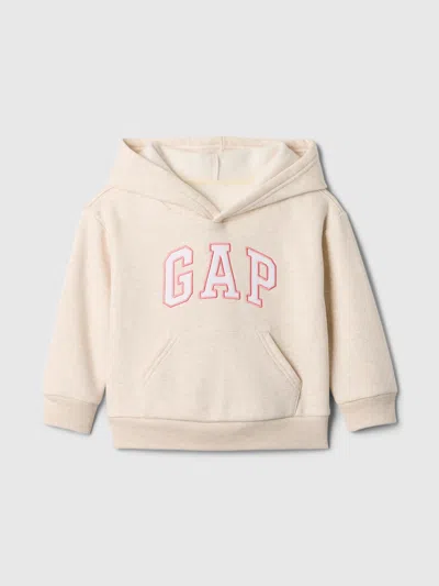 Gap Factory Babygap Relaxed Logo Graphic Hoodie In White