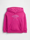 Gap Factory Babygap Relaxed Logo Graphic Hoodie In Pink