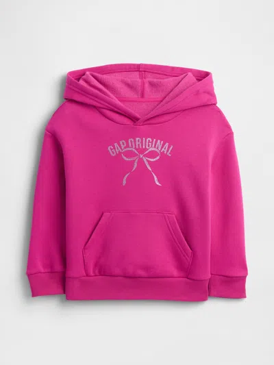 Gap Factory Babygap Relaxed Logo Graphic Hoodie In Pink