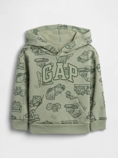 Gap Factory Babygap Relaxed Logo Hoodie In Green