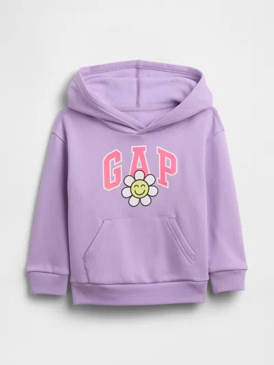 Gap Factory Babygap Relaxed Logo Hoodie In Purple