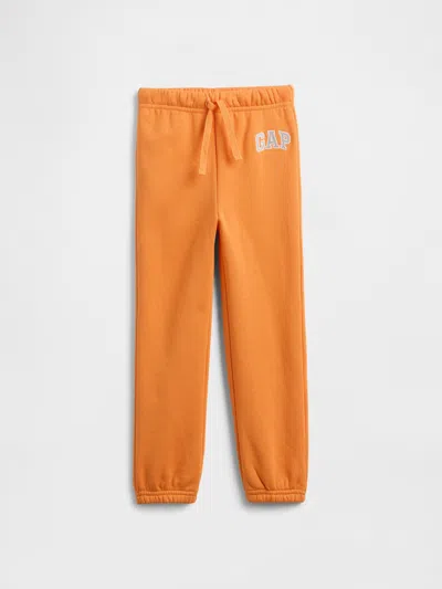 Gap Factory Babygap Relaxed Logo Pull-on Joggers In Orange