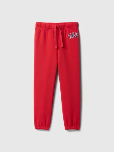 Gap Factory Babygap Relaxed Logo Pull-on Joggers In Red