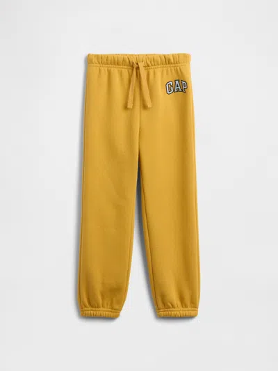 Gap Factory Babygap Relaxed Logo Pull-on Joggers In Yellow