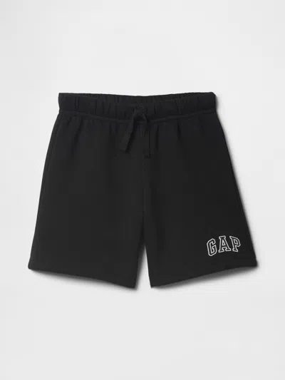Gap Factory Babygap Relaxed Logo Pull-on Shorts In Black