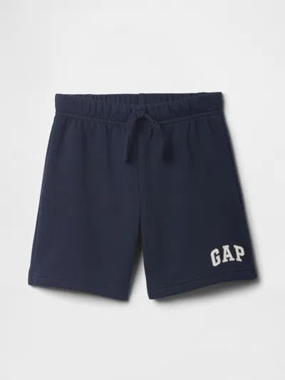 Gap Factory Babygap Relaxed Logo Pull-on Shorts In Blue
