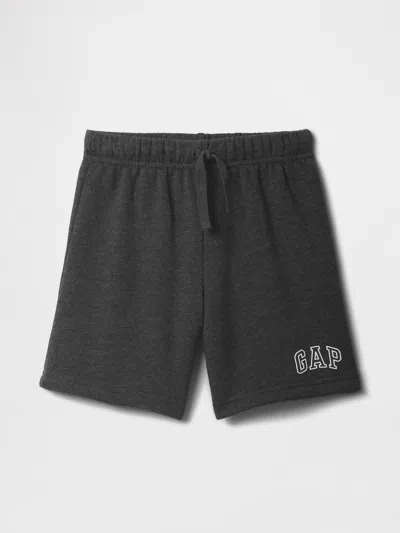 Gap Factory Babygap Relaxed Logo Pull-on Shorts In Gray