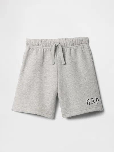 Gap Factory Babygap Relaxed Logo Pull-on Shorts In Gray