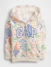 Gap Factory Babygap Relaxed Logo Zip Hoodie In Multi