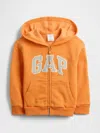 Gap Factory Babygap Relaxed Logo Zip Hoodie In Orange