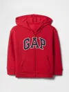 Gap Factory Babygap Relaxed Logo Zip Hoodie In Red