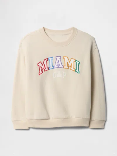 Gap Factory Babygap Relaxed Miami Logo Sweatshirt In Neutral
