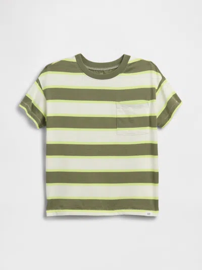 Gap Factory Babygap Relaxed Pocket T-shirt In Green