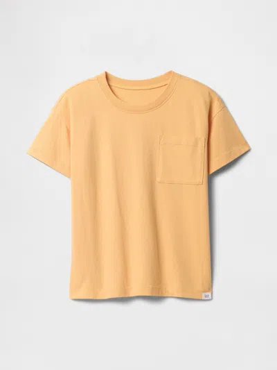 Gap Factory Babygap Relaxed Pocket T-shirt In Orange