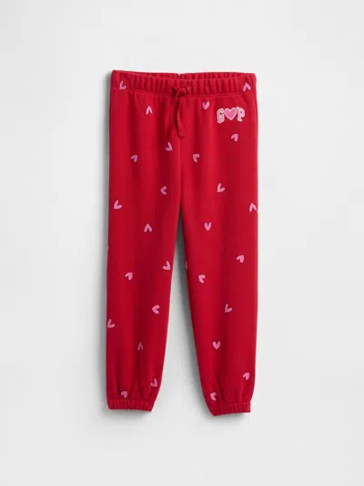 Gap Factory Babygap Relaxed Pull-on Logo Joggers In Red