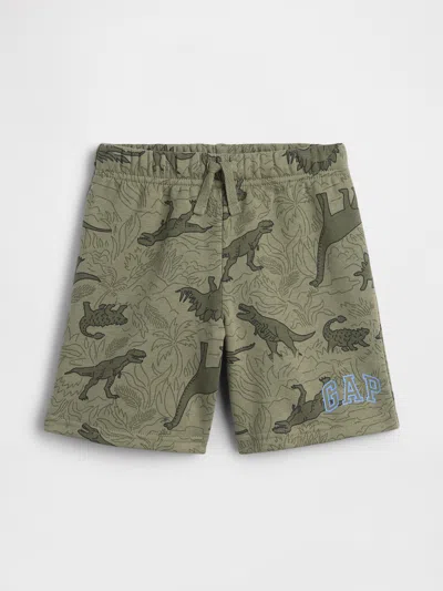 Gap Factory Babygap Relaxed Pull-on Logo Shorts In Green