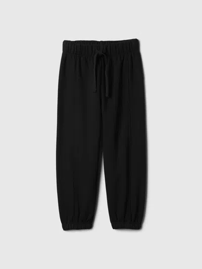 Gap Factory Babygap Relaxed Seamed Pull-on Joggers In Black