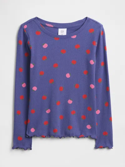 Gap Factory Babygap Ribbed Crewneck T-shirt In Blue