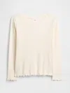 Gap Factory Babygap Ribbed Crewneck T-shirt In Neutral