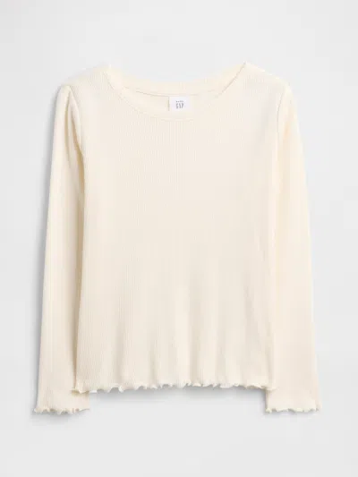 Gap Factory Babygap Ribbed Crewneck T-shirt In Neutral