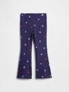 Gap Factory Babygap Ribbed Pull-on Flare Leggings In Multi