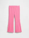Gap Factory Babygap Ribbed Pull-on Print Flare Leggings In Pink