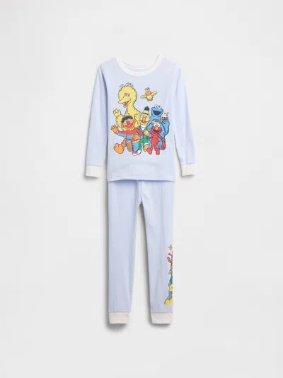 Gap Factory Babygap | Sesame Street 100% Organic Cotton Pj Set In Blue