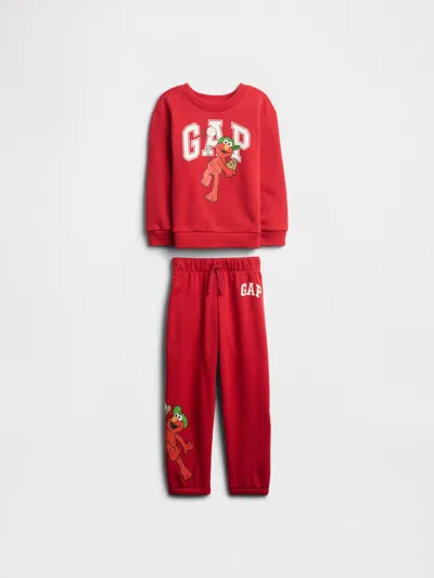Gap Factory Babygap | Sesame Street Two-piece Outfit Set In Red