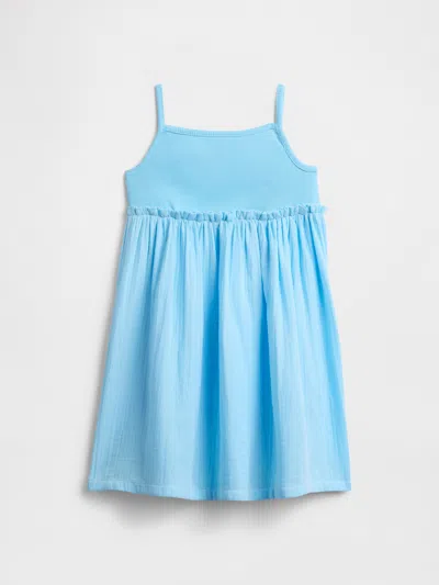 Gap Factory Babygap Squareneck Dress In Blue