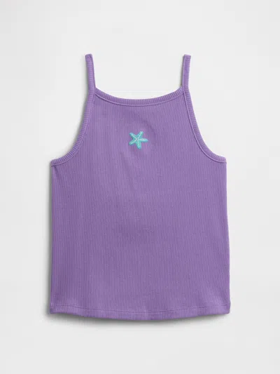 Gap Factory Babygap Squareneck Tank Top In Purple