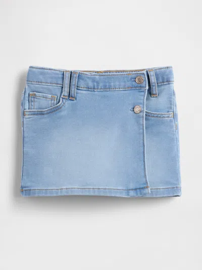Gap Factory Babygap Sweatpant Jean Skort In Blue